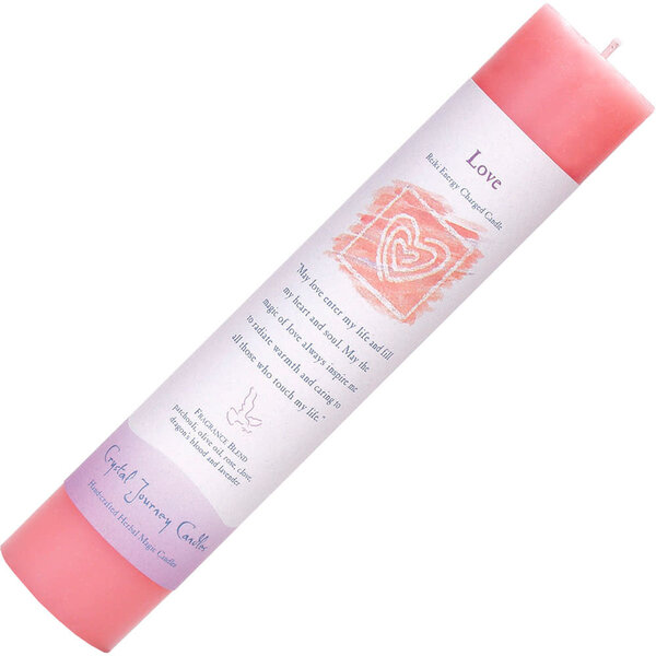 Love Reiki Crystal Journey Candle