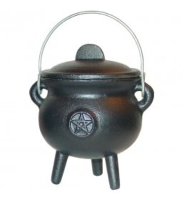 Cast Iron Cauldron Pentacle 3"