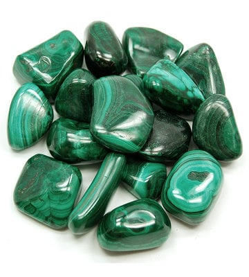 Green Malachite Tumbled Stones