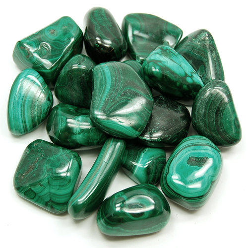 Green Malachite Tumbled Stones