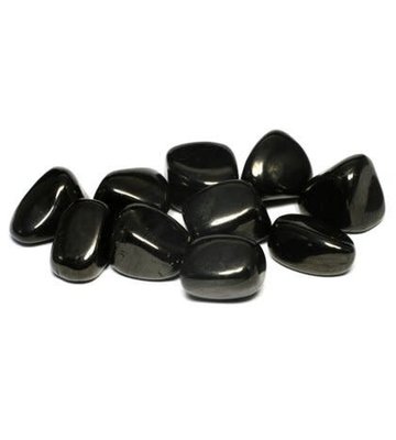 Jet Tumbled Stones