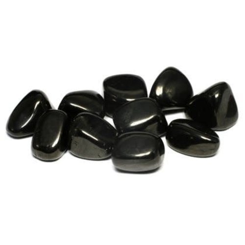 Jet Tumbled Stones