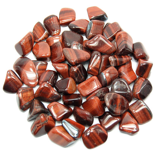 Red Tiger's Eye Tumbled Stones