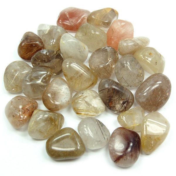 Rutilated Quartz Tumbled Stones