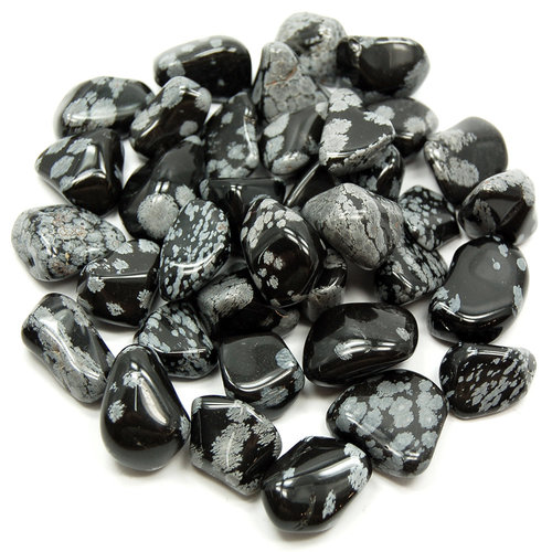 Snowflake Obsidian Tumbled Stones
