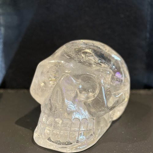 Large Clear Quartz Skull Grade A, 5" In Length