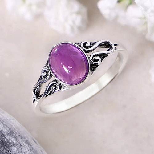 Sterling Silver Amethyst Ring