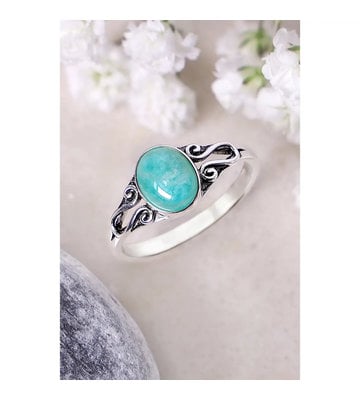 Sterling Silver Amazonite Ring