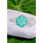 Hexagon Ring - Amazonite