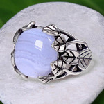 Garden Ring - Blue Lace Agate
