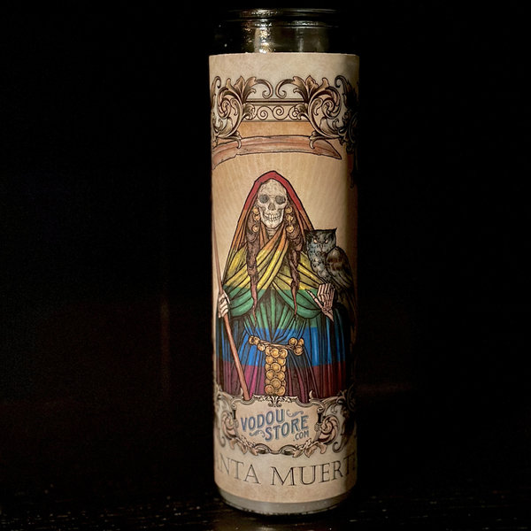 Vodou Store - Santa Muerte Rainbow Candle