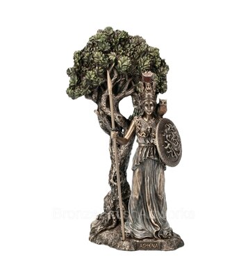 Athena Standing  Under Olive Tree