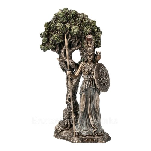 Athena Standing  Under Olive Tree