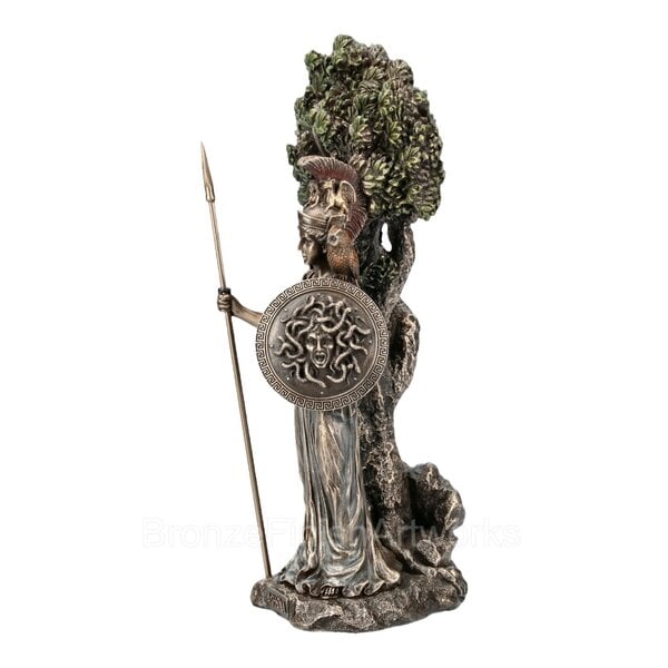 Athena Standing  Under Olive Tree