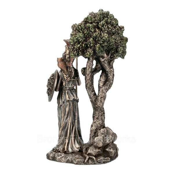 Athena Standing  Under Olive Tree