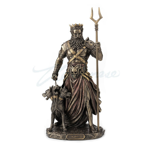 HADES - RULER OF GREEK UNDERWORLD WITH CERBERUS