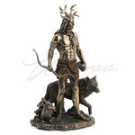 Herne The Hunter With Deer And Wolf