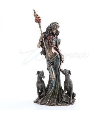 HECATE GREEK GODDESS OF MAGIC WITH HER HOUNDS
