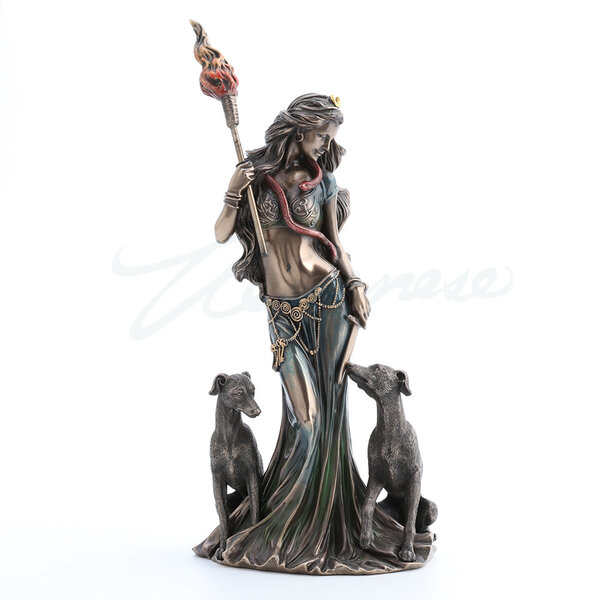 HECATE GREEK GODDESS OF MAGIC WITH HER HOUNDS