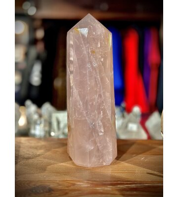 Rose Quartz Obelisk (9" x 3" x 2.5")