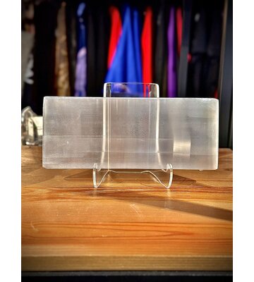 Selenite Charging Plate (~6.5" x ~3.75" x ~.5")