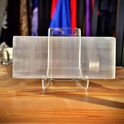 Selenite Charging Plate (~6.5" x ~3.75" x ~.5")