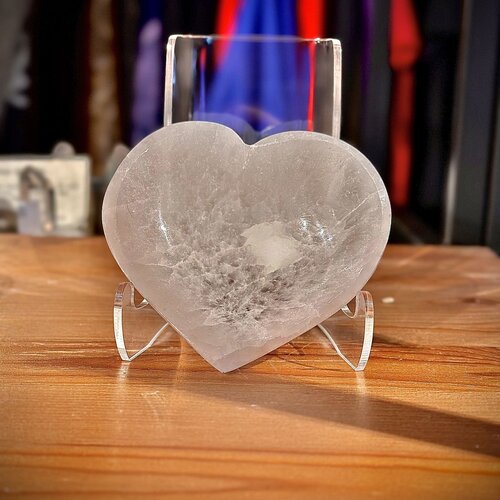 Selenite Heart Shaped Bowl (3.5" x 3.75" x 1")
