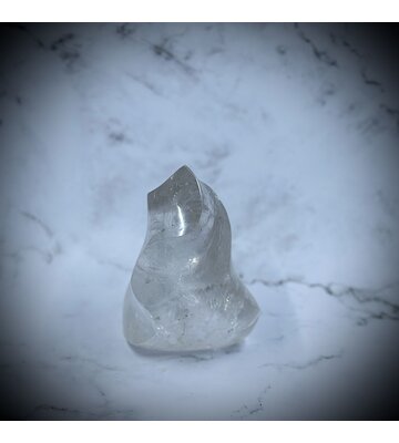 FLAME SHAPE – CRYSTAL QUARTZ 4-5″H