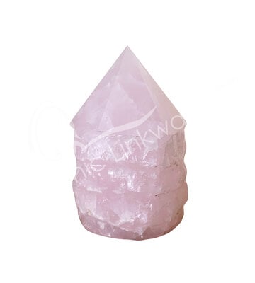 POINT – CALCITE, PINK TOP POLISHED 2-3″