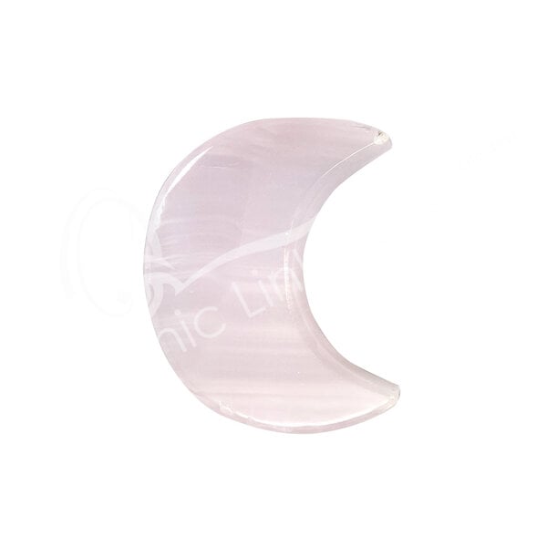 MOON – CALCITE, PINK 4″L