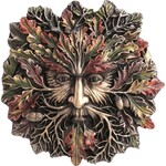 Autumn Equinox Acorn Greenman Wall Plaque