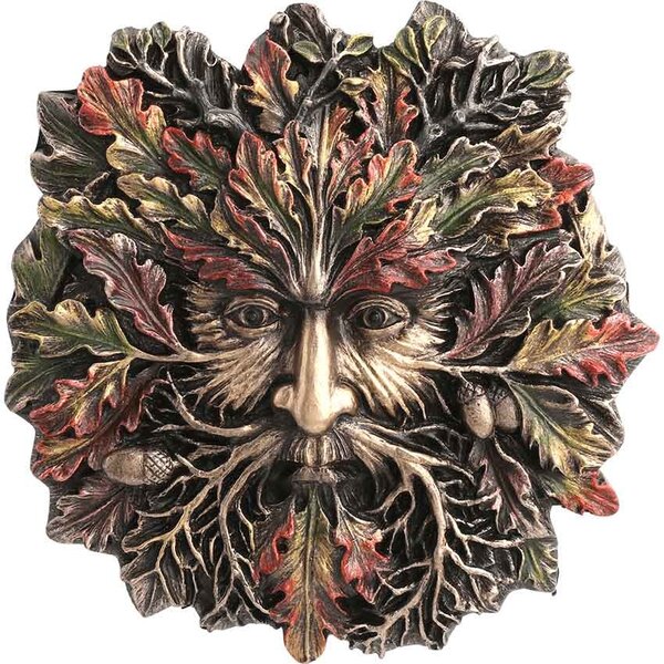 Autumn Equinox Acorn Greenman Wall Plaque