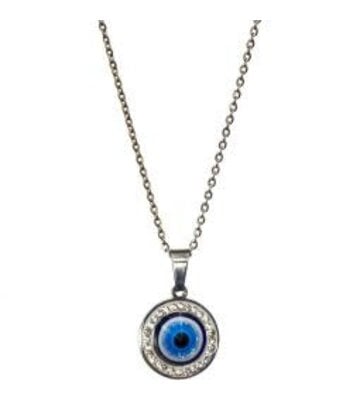 Evil Eye Necklace - Stainless Steel