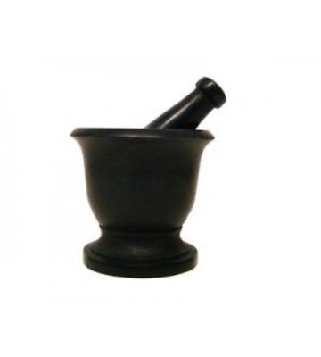 Small Black Soapstone Mortar & Pestle