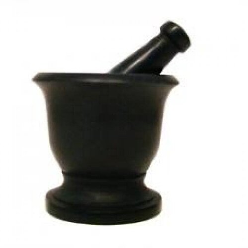 Small Black Soapstone Mortar & Pestle