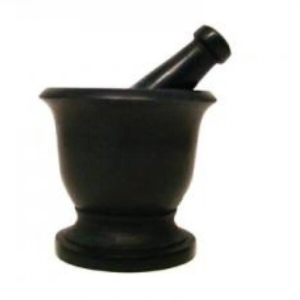 Small Black Soapstone Mortar & Pestle