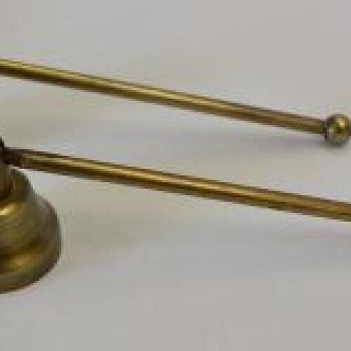 Rustic Antique Finish Swivel Metal Candle Snuffer 5"L