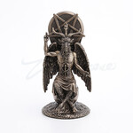 Statue Of Baphomet Sitting On Globe