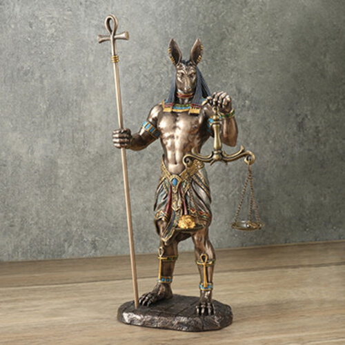 Anubis Holding Ankh And Scale
