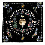 Altar Cloth Botanical Moon Phases 29" x 29"