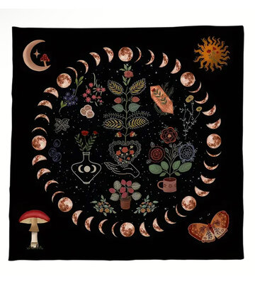 Altar Cloth - Botanical Apothecary  29" x 29"