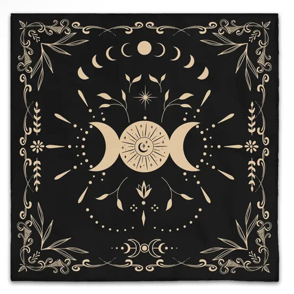 Altar Cloth - Triple Moon  29" x 29"