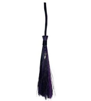 21" Goddess Black & Purple Altar Broom