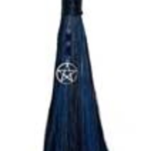 21" Pentagram Black & Cobalt Altar Broom