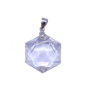 STERLING SILVER – PENDANT  CLEAR QUARTZ