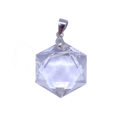 STERLING SILVER – PENDANT  CLEAR QUARTZ