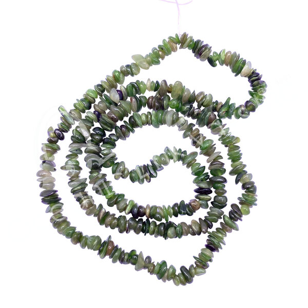Jade Chips Necklace - 32"L