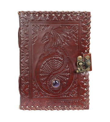 Dragon Leather Journal 5" x 7" w/ Antiqued Paper
