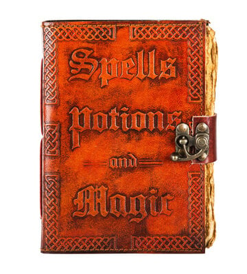 Spells, Potion, and Magic Journal 5" x 7" w/ Antiqued Paper