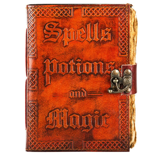Spells, Potion, and Magic Journal 5" x 7" w/ Antiqued Paper